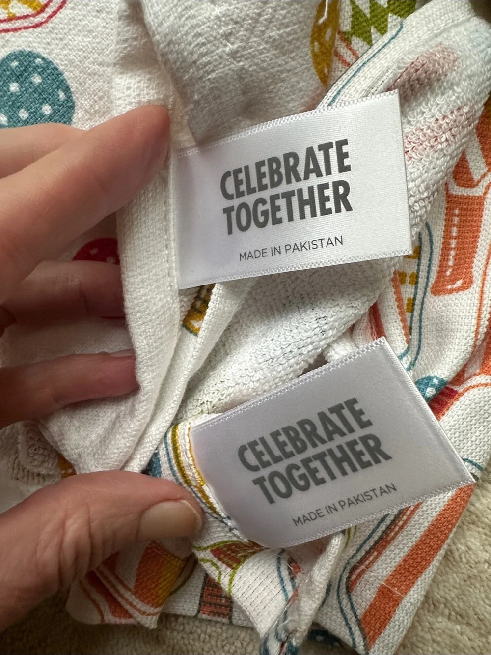 NWT Celebrate Together Set of 2 Kitchen Towels Pickleball Summer